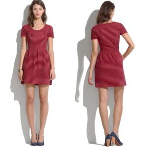 Madewell blue and red stripe dress